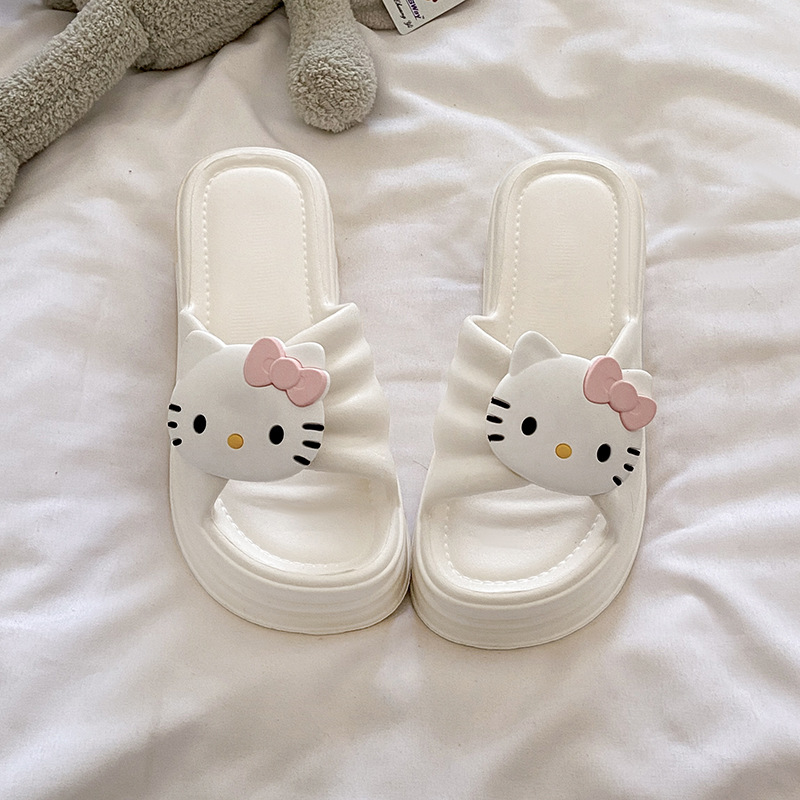 Women'S Shoes For Flat Feet - Cute Hello Kitty Women Slippers Sanrio