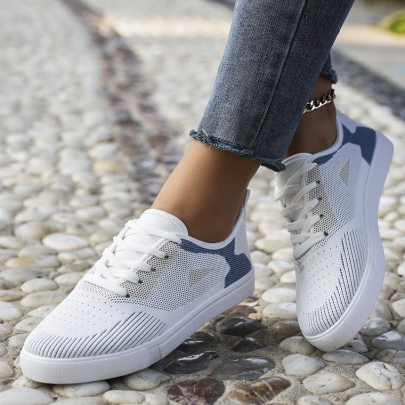 Women'S Shoes For Tennis - Women Casual Sneakers Woven Look Lace