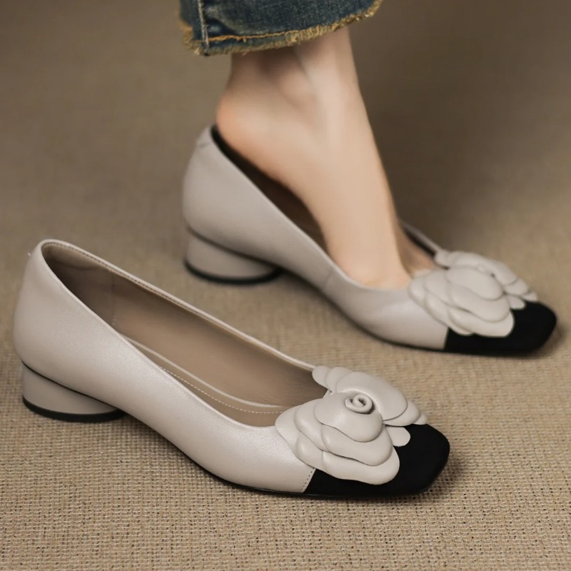 Women Shoes Formal - Plus size 34-41 women's sheepskin mix