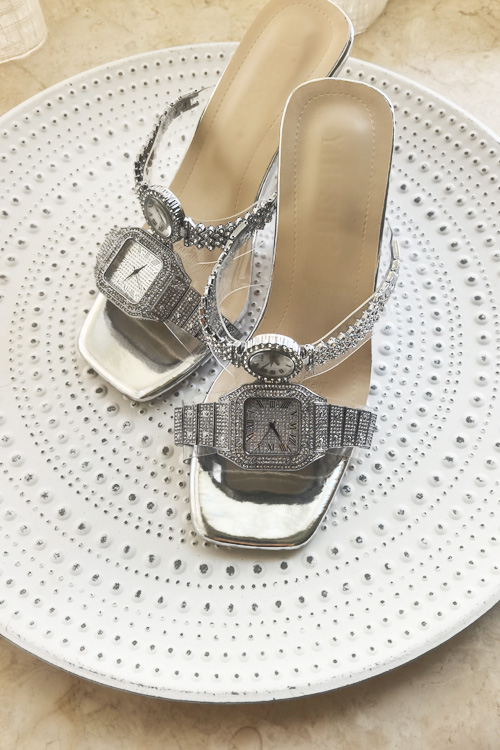 Clear Strap Heel - Original design Crystal watch high heels
