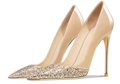 Women'S Shoes Size 12 - Hot Women Nude Patent Leather Glitter