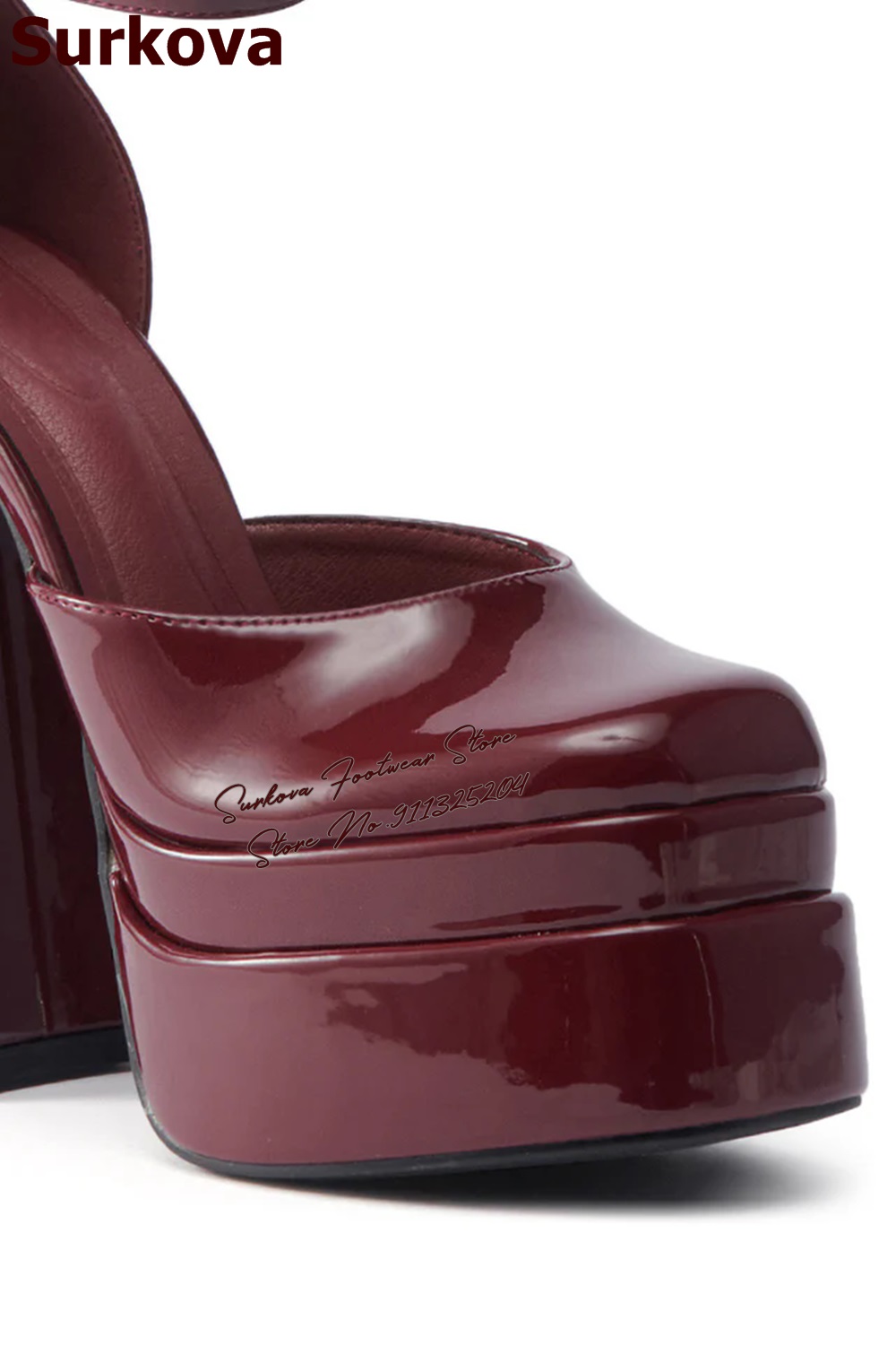 Surkova Burgundy Patent Leathe - Women'S Shoes Burgundy review and price
