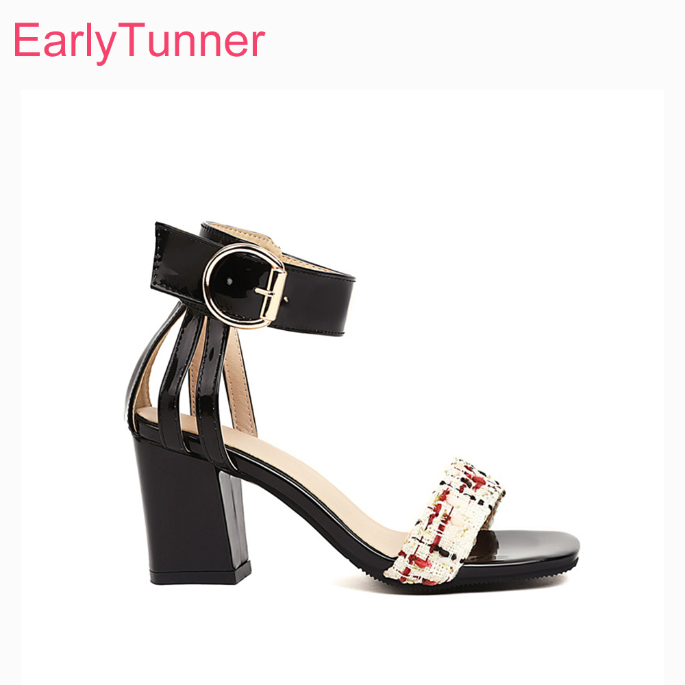 2026 Summer Tweed Ankle Strap  - Women'S Shoes Size 12 review and price