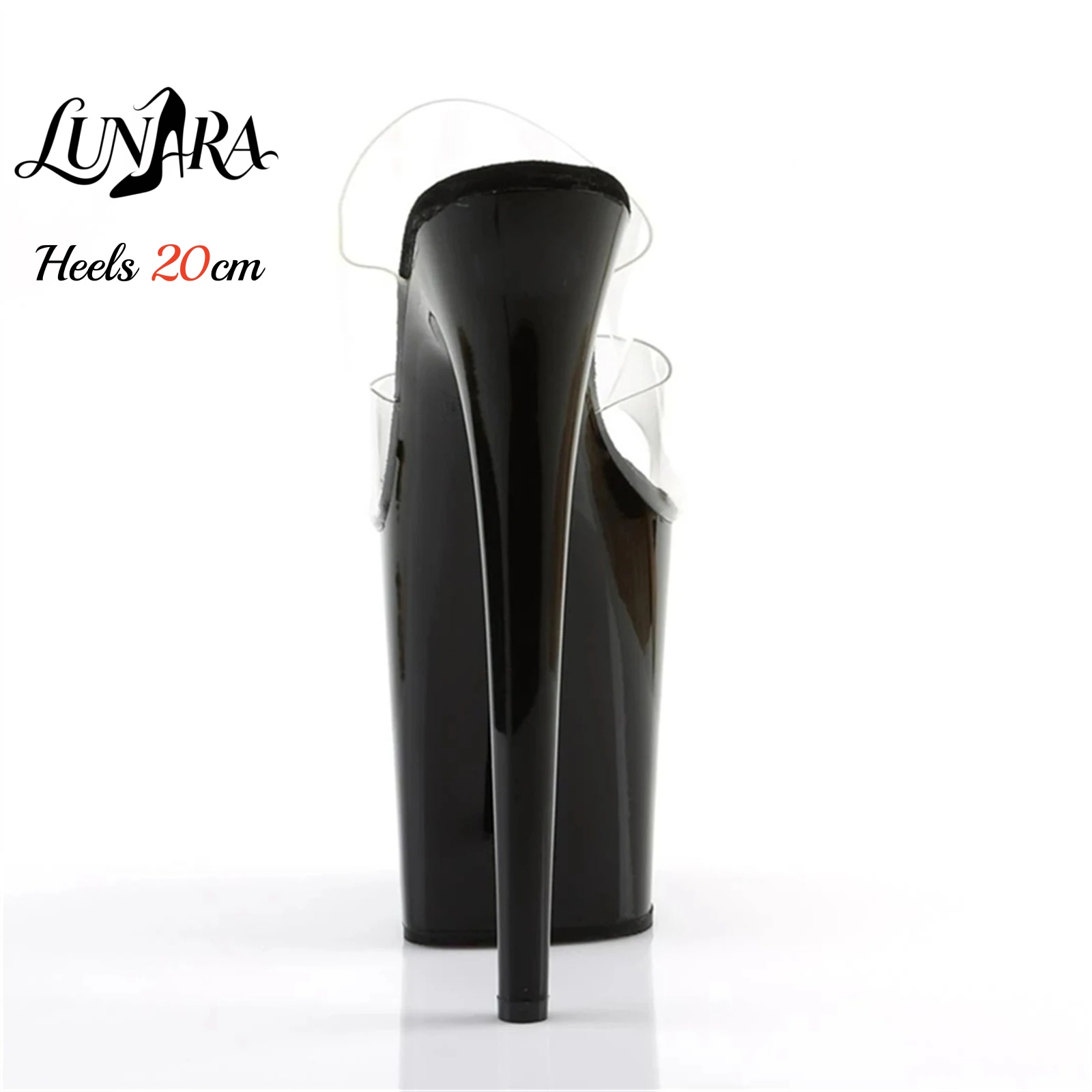20cm Clear PVC Strappy Ultra H - Clear Strap Heel review and price