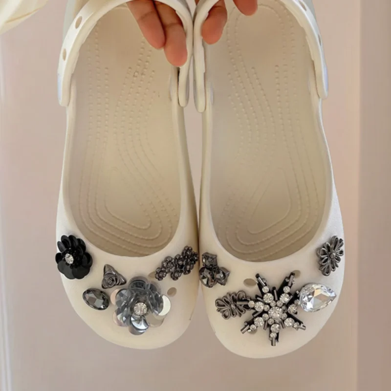 Crystal Flower Decorations DIY - Women Shoes Japanese Brand review and price