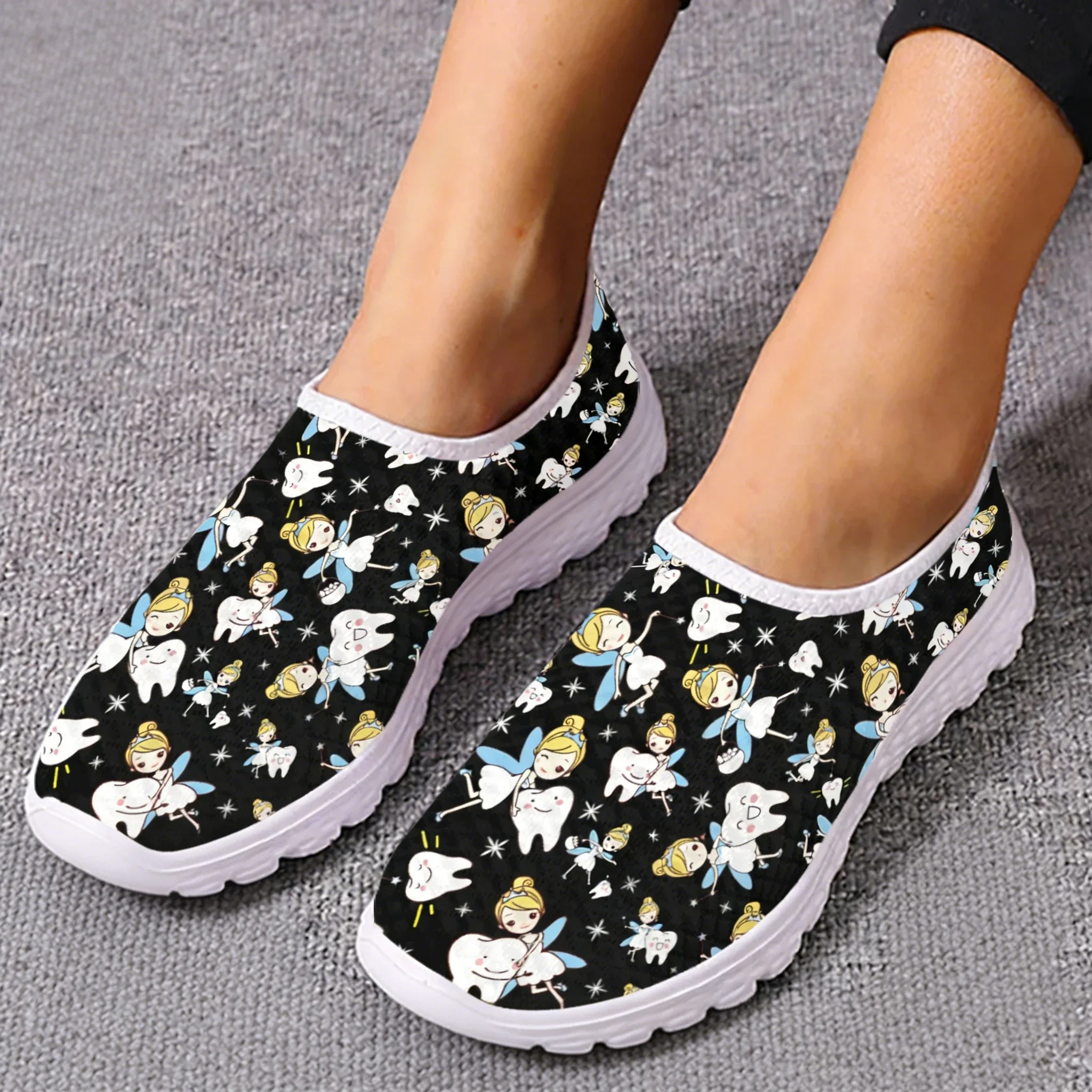 Cute Cartoon Nurse Elf/Teeth M - Women'S Shoes For Tennis review and price