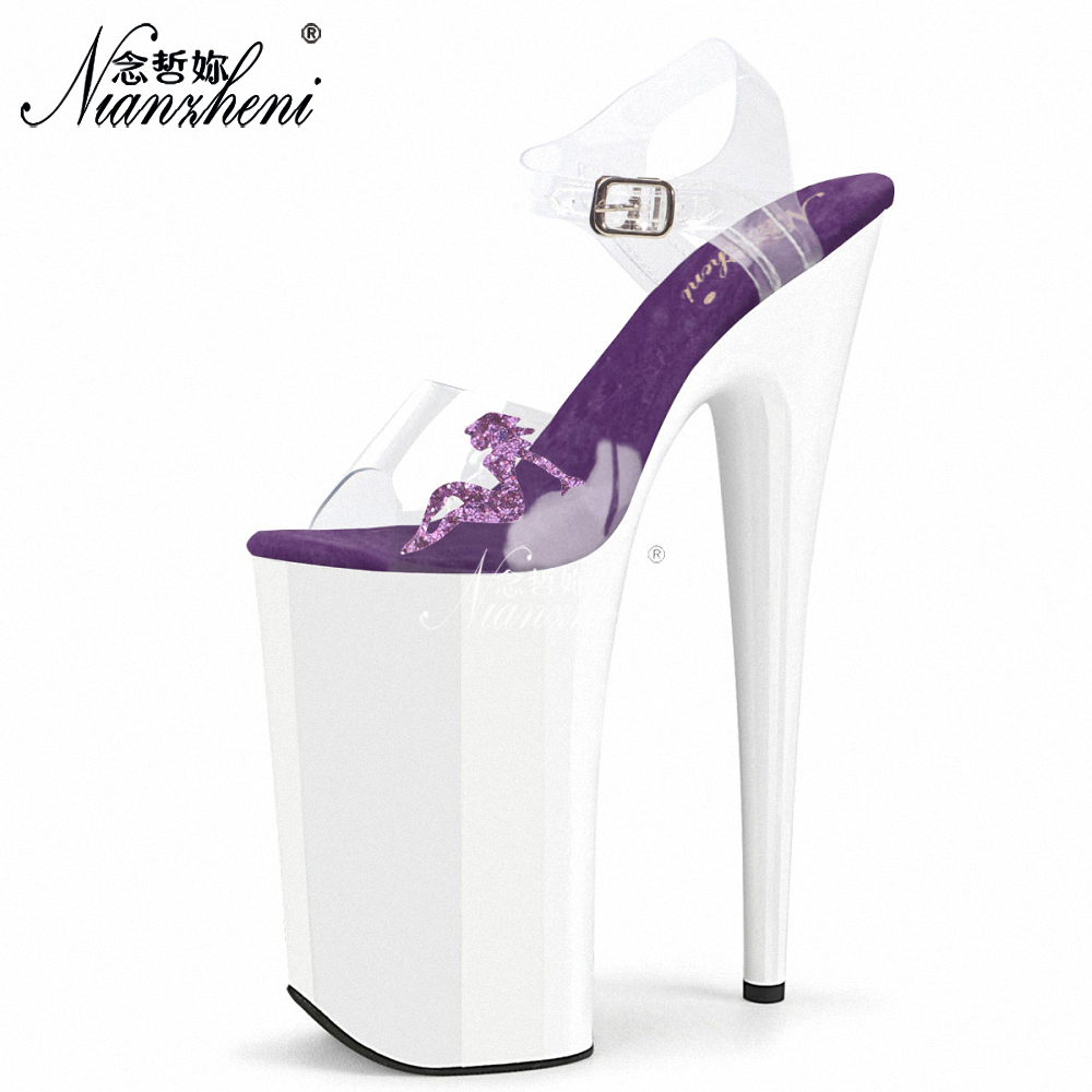 Exotic 26cm 10 Inch Clear PVC  - Clear Strap Heel review and price