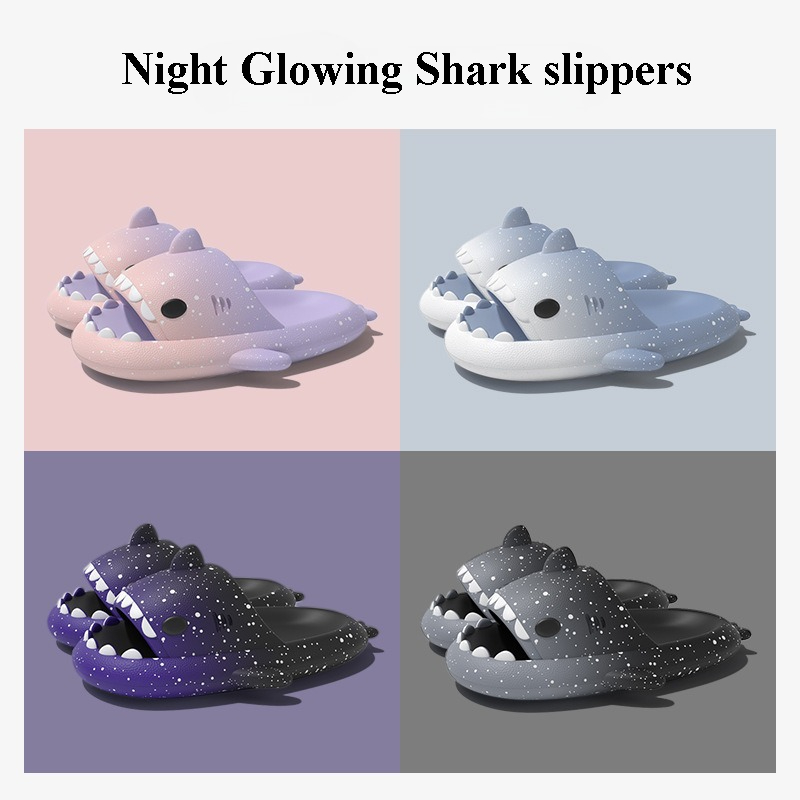 Cute Cartoon Shark Slippers Fo - Women Shoes Size To Men review and price