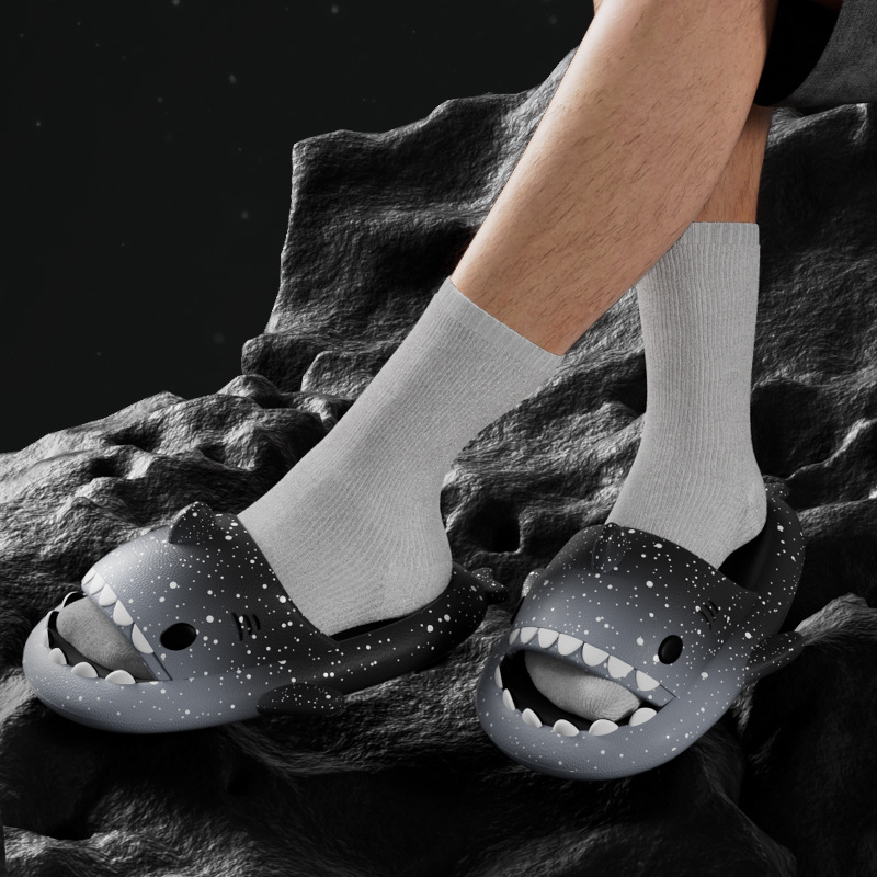 Cute Cartoon Shark Slippers Fo - Women Shoes Size To Men review and price