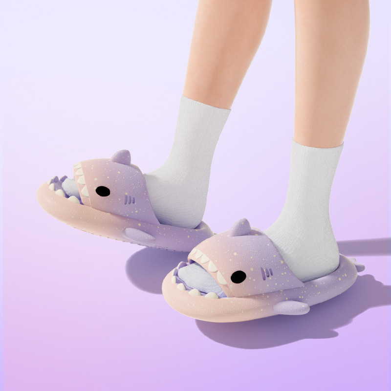 Cute Cartoon Shark Slippers Fo - Women Shoes Size To Men review and price