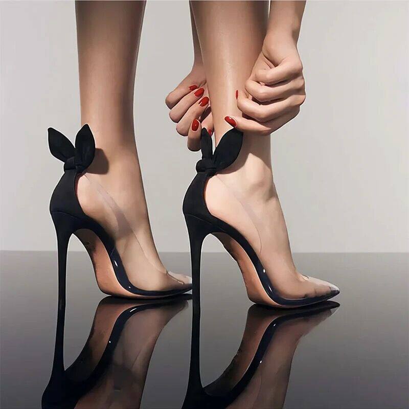 New Summer Sexy Rabbit Ear Poi - Clear Strap Heel review and price