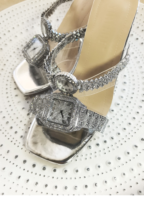 Original design Crystal watch  - Clear Strap Heel review and price