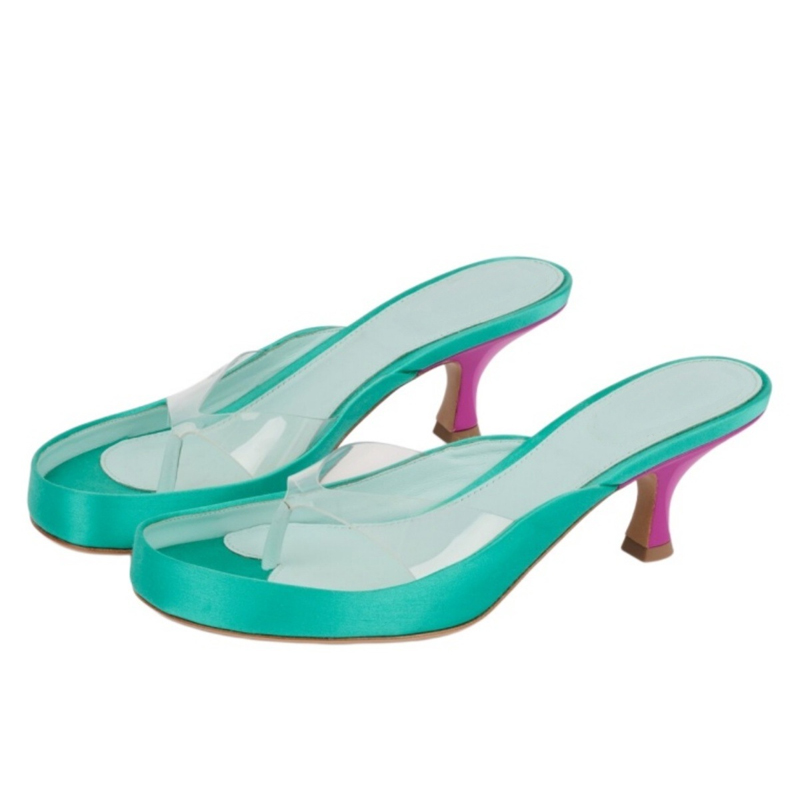 Clear Pvc Strap Thong Cat Heel - Clear Strap Heel review and price