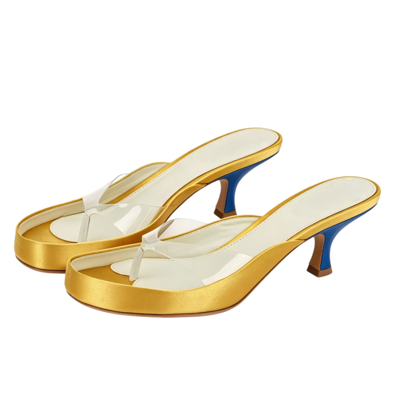 Clear Pvc Strap Thong Cat Heel - Clear Strap Heel review and price