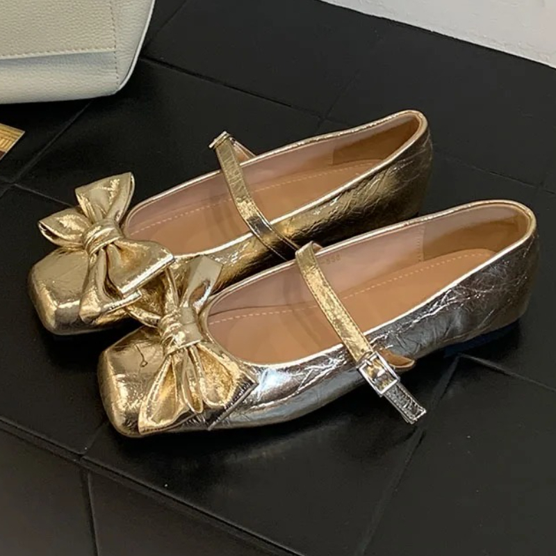 Cute Bowknot Square Toe Design - Women Shoes Branded review and price