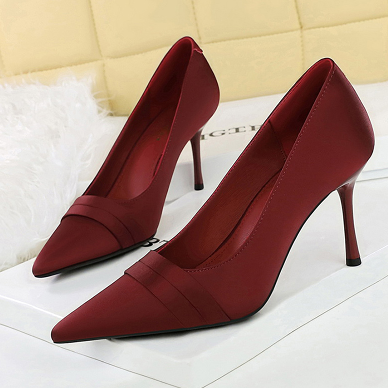 Women Elegant Burgundy 8cm Hig - Women'S Shoes Burgundy review and price