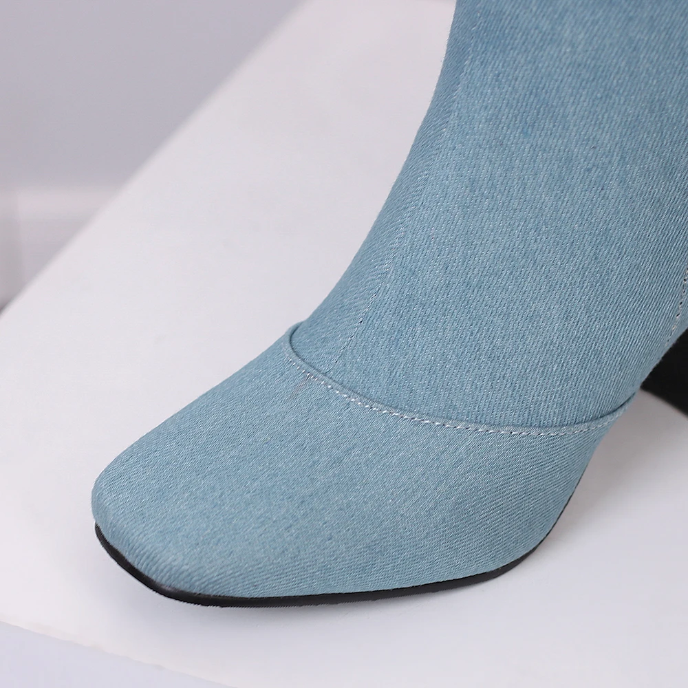 New Winter Black Blue Women Kn - Women'S Shoes Size 12 review and price