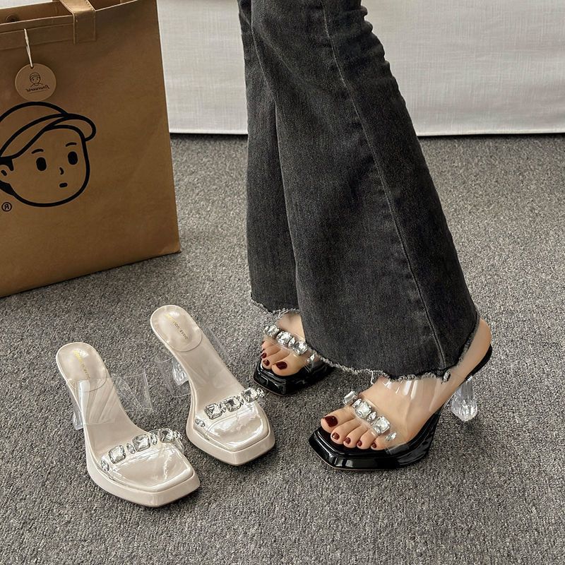 Women One Strap Sandals Summer - Clear Strap Heel review and price