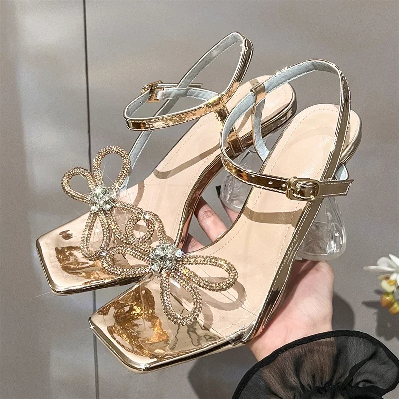 Aneikeh Fashion Woman Sandals  - Clear Strap Heel review and price