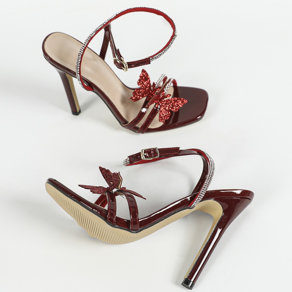 Sandalias De Mujer Verano 2025 - Women'S Shoes Burgundy review and price