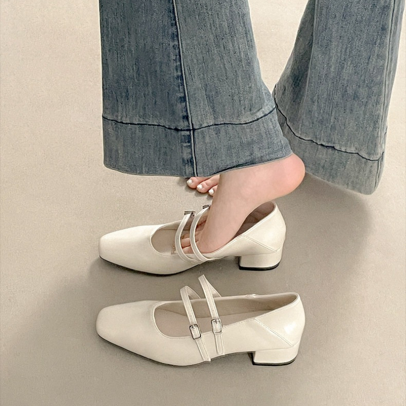 Square Toe Low Heel Women Silv - Women Shoes Elegant review and price