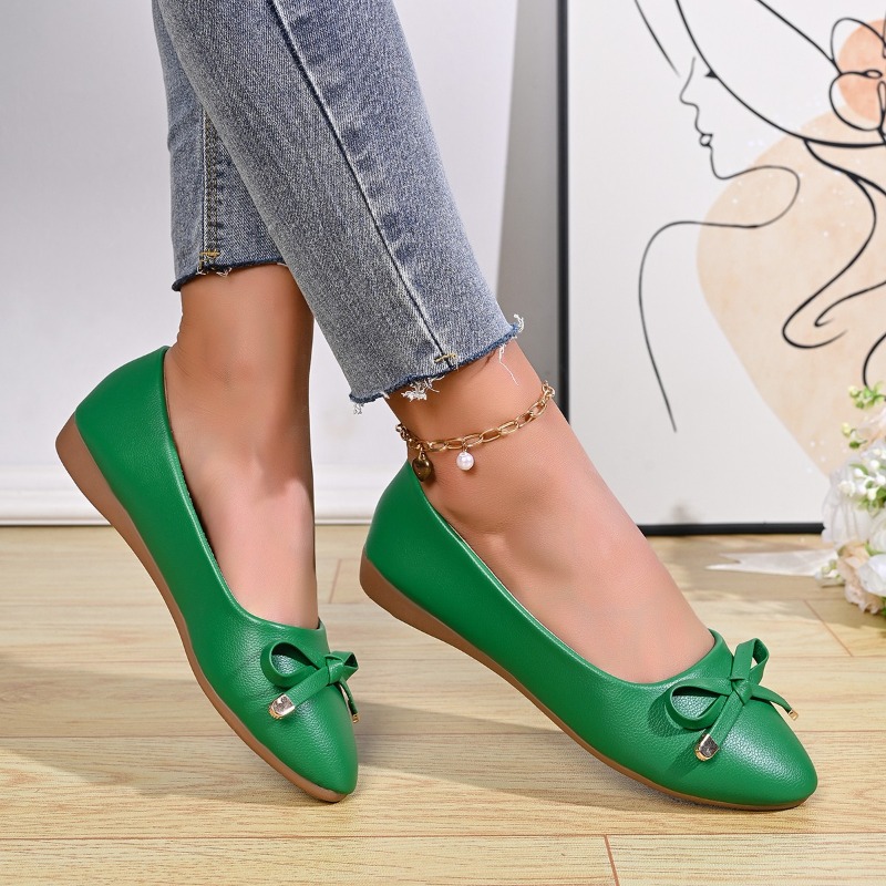 Bow Shallow Mouth Soft Sole Co - Women Shoes Elegant review and price