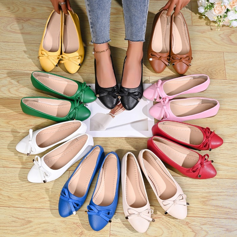 Bow Shallow Mouth Soft Sole Co - Women Shoes Elegant review and price