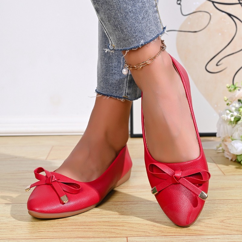 Bow Shallow Mouth Soft Sole Co - Women Shoes Elegant review and price