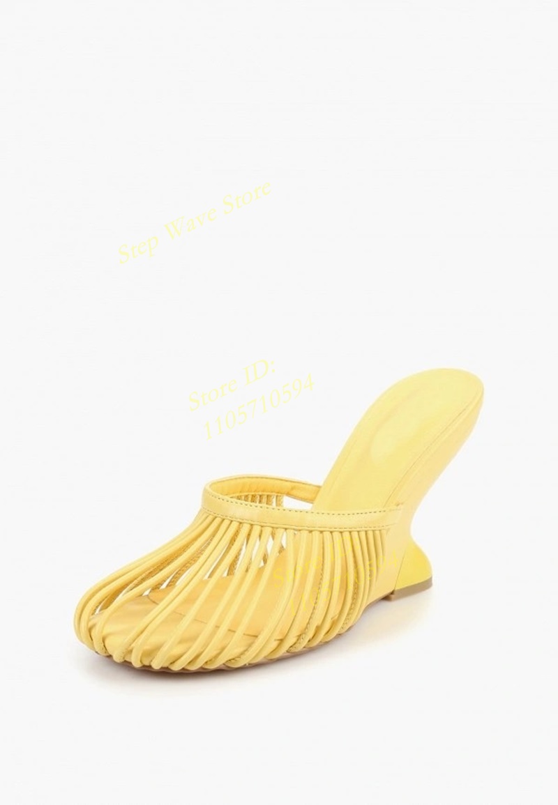 Square Toe Yellow Slippers Str - Women'S Shoes Burgundy review and price