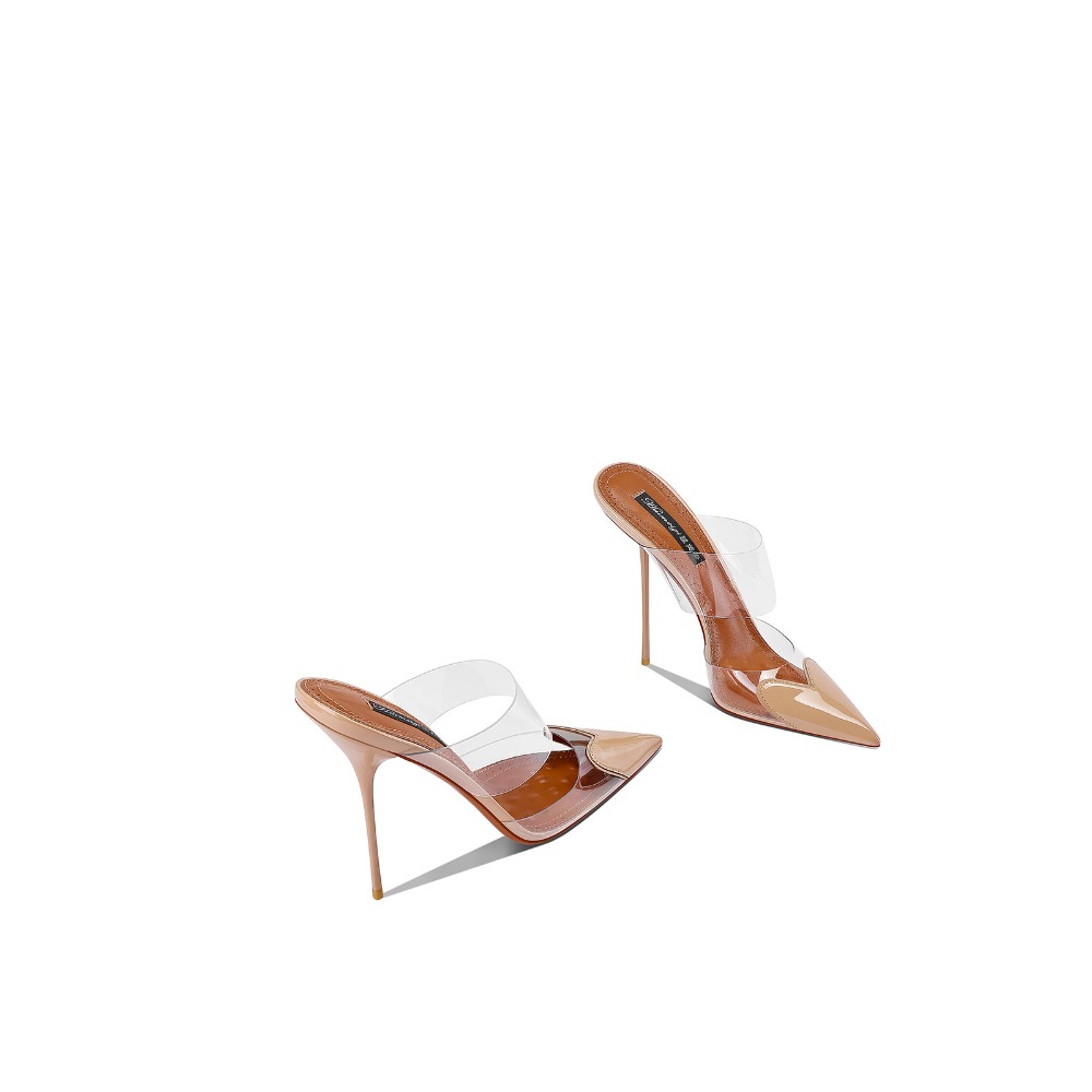 2026 New Black Pointed Toe Hig - Clear Strap Heel review and price