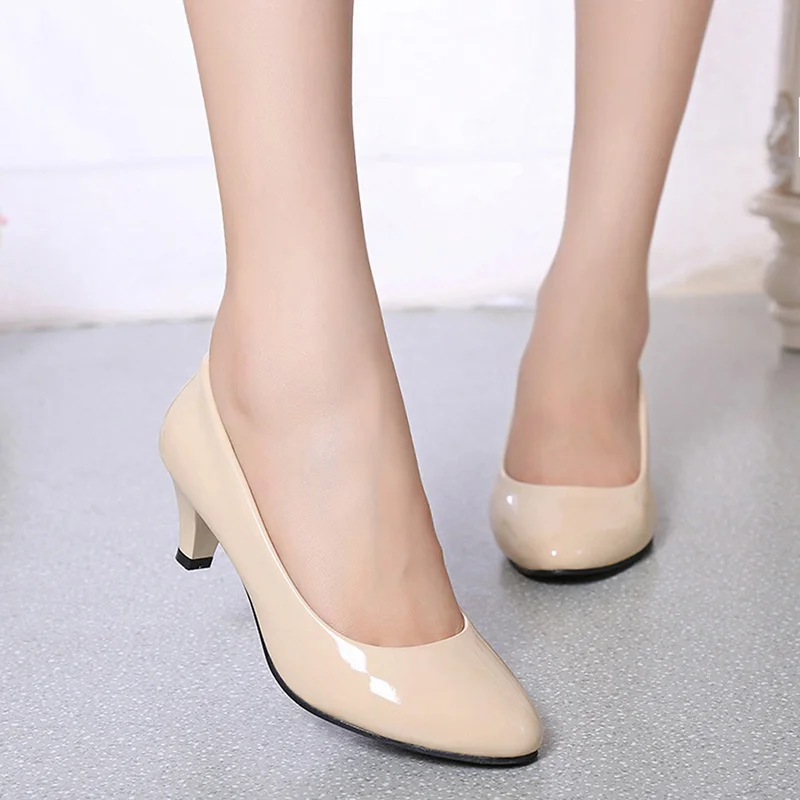 Female Pumps Nude Shallow Mout - Women'S Shoes For Work review and price