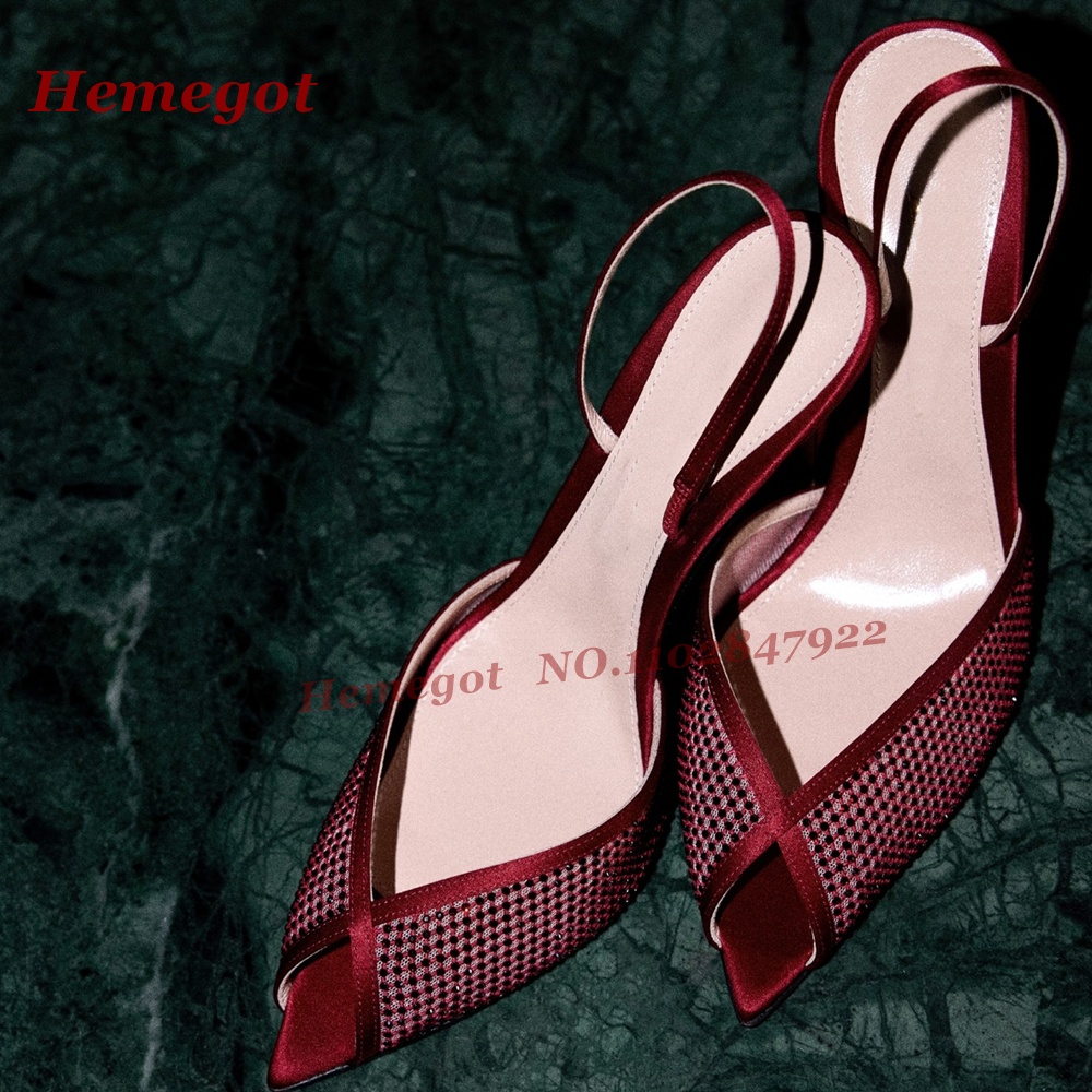 Women's Burgundy Satin Mesh Sl - Women'S Shoes Burgundy review and price
