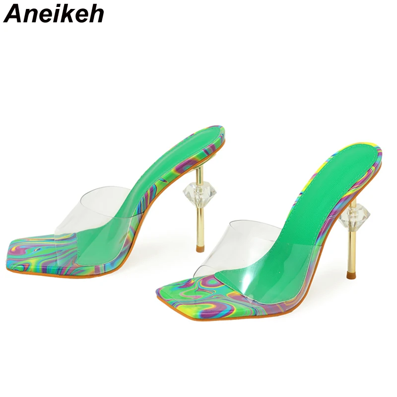 Aneikeh NEW Sexy Strange Trans - Clear Strap Heel review and price