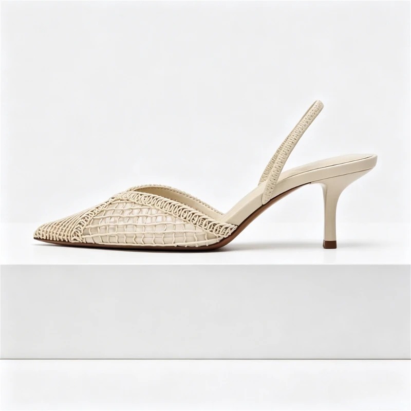 Mesh Woven Heeled Sandals Wome - Women Shoes Branded review and price
